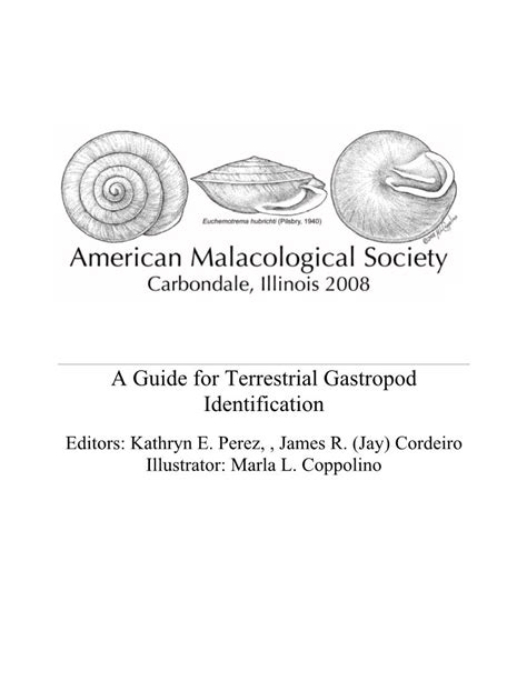 terrestrial gastropod measurement guide